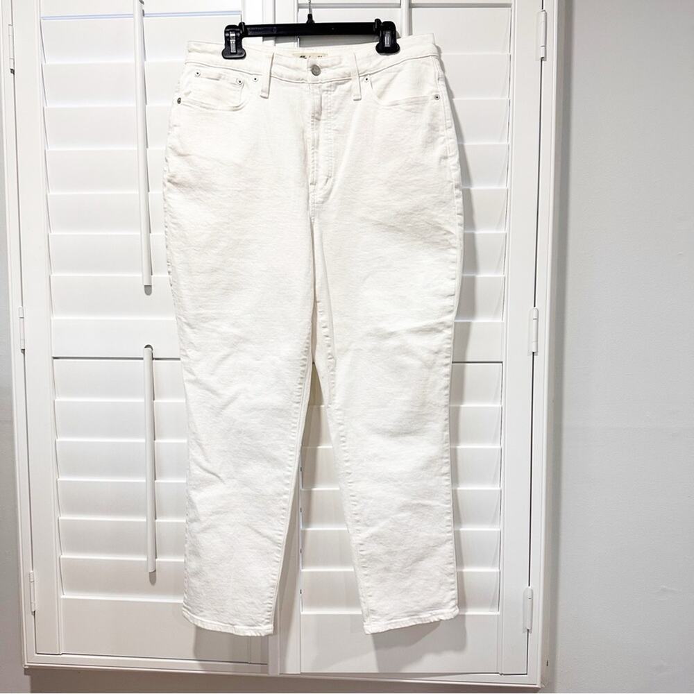 Madewell The Curvy Perfect Vintage Jean Size 31 Off White Cream High Rise